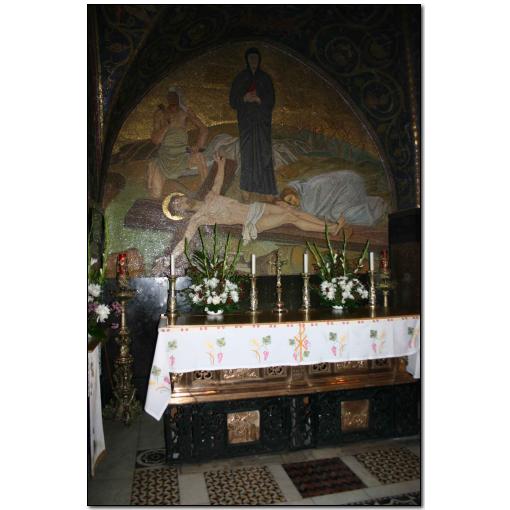 Photo: photo28 One of the stations of the Cross in the Holy Sepulchre - the site where Jesus was nailed to the Cross