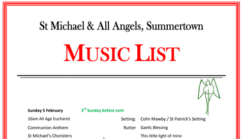 Music lists